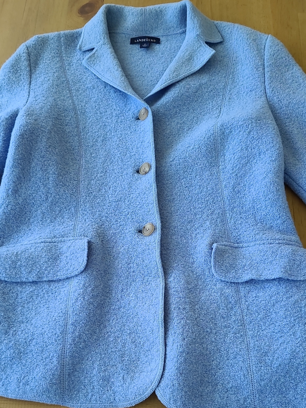 Lands' End Women's Boiled Wool Jacket 8p